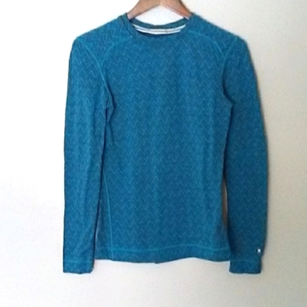 Smartwool 100% Merino Wool Mid 250 Chevron Thermal Base LayerTee Size XL